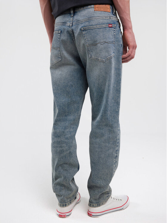 BIG STAR BIG STAR Jeansy ATES_413_190 Niebieski Tapered Leg