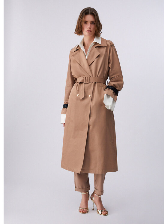 Liu Jo Liu Jo Trencz TA6146T2904C3968 Beżowy Loose Fit