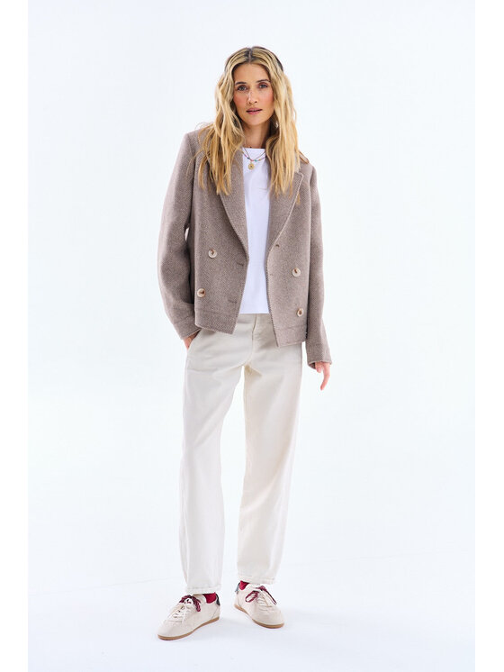NAOKO NAOKO Kurtka przejściowa Warm Touch Beżowy Regular Fit