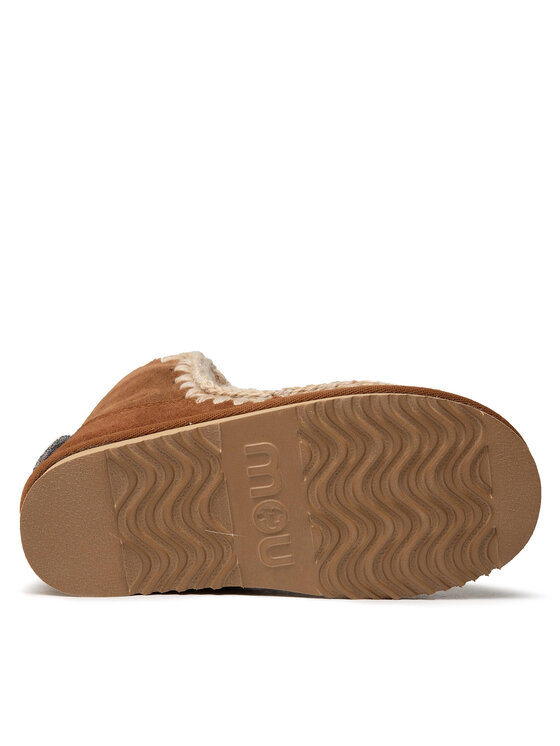 Mou Mou Μπότες Χιονιού Eskimo 18 Glitter Logo MU.FW101050A Καφέ