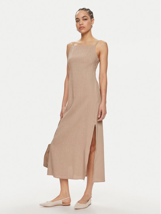 Marella Marella Sukienka letnia Kabala 2413221015 Beżowy Regular Fit
