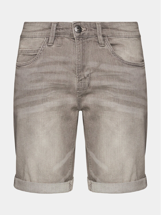 INDICODE INDICODE Džínové šortky Kaden 70-100 Šedá Regular Fit