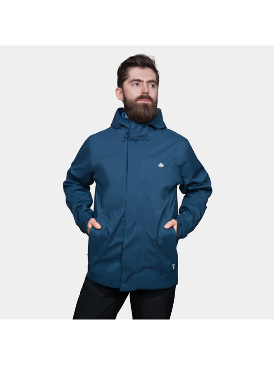 Alpinus Alpinus Kurtka przeciwdeszczowa Arys Niebieski Regular Fit