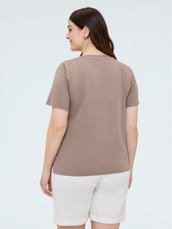 Fiorella Rubino Fiorella Rubino T-shirt G062L009578N022 Marrone Regular Fit