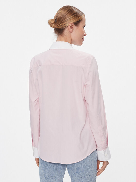 Tommy Hilfiger Tommy Hilfiger Camicia Fill A Fill Regular Shirt WW0WW40531 Rosa Regular Fit