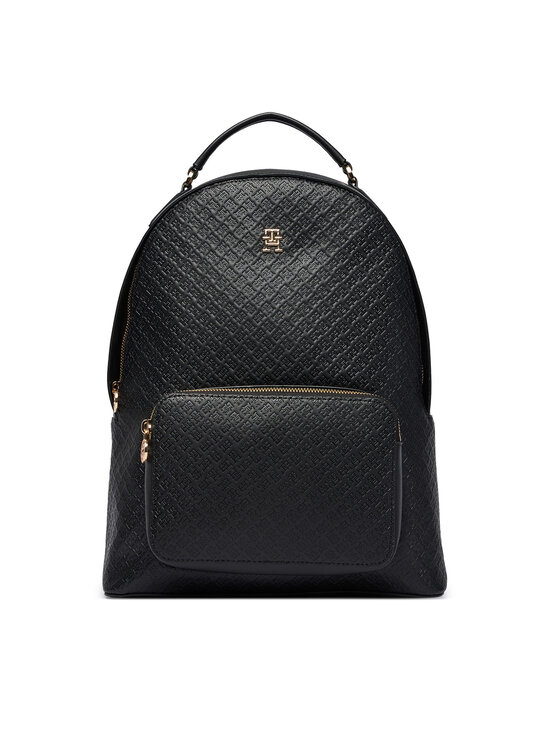 Tommy Hilfiger Tommy Hilfiger Hátizsák Th Daily Backpack Mono AW0AW18852 Fekete