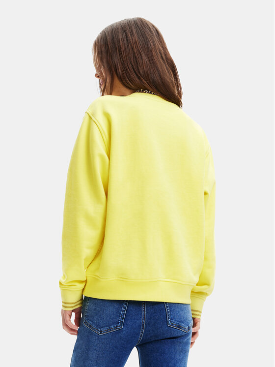 Desigual Desigual Pluus 23SWSK01 Kollane Regular Fit