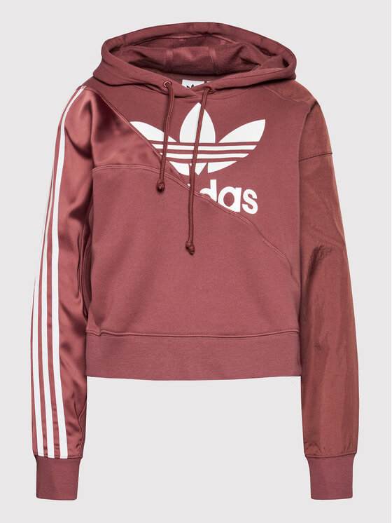 adidas Felpa adicolor Split Trefoil HC7035 Bordeaux Relaxed Fit