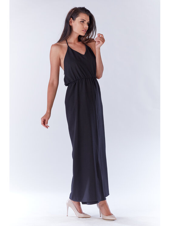 Infinite You Infinite You Sukienka letnia M138 Czarny Basic Fit