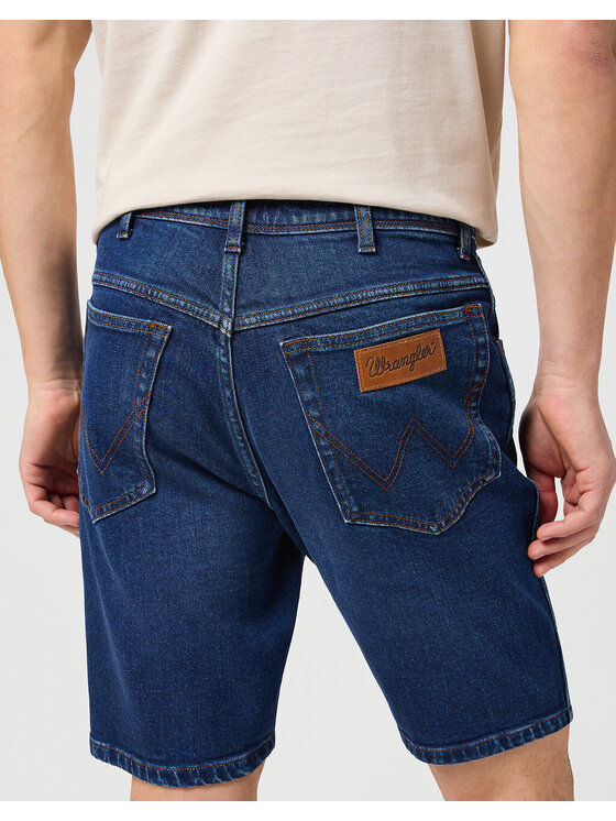 Wrangler Wrangler Pantaloncini di jeans TEXAS SHORTS Blu Regular Fit