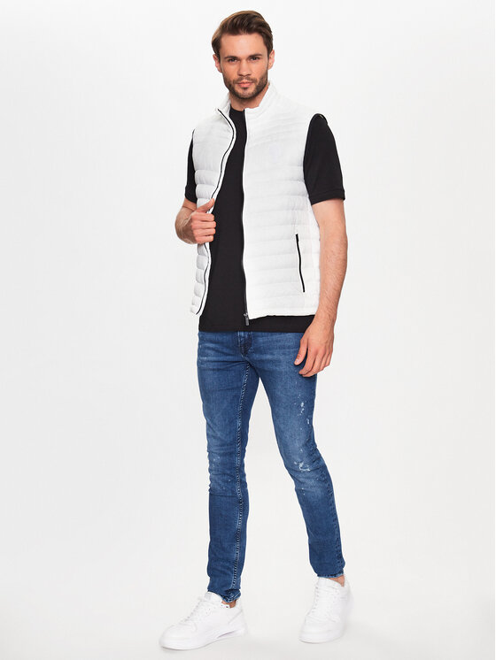 KARL LAGERFELD KARL LAGERFELD Елек 505401 533591 Бял Regular Fit