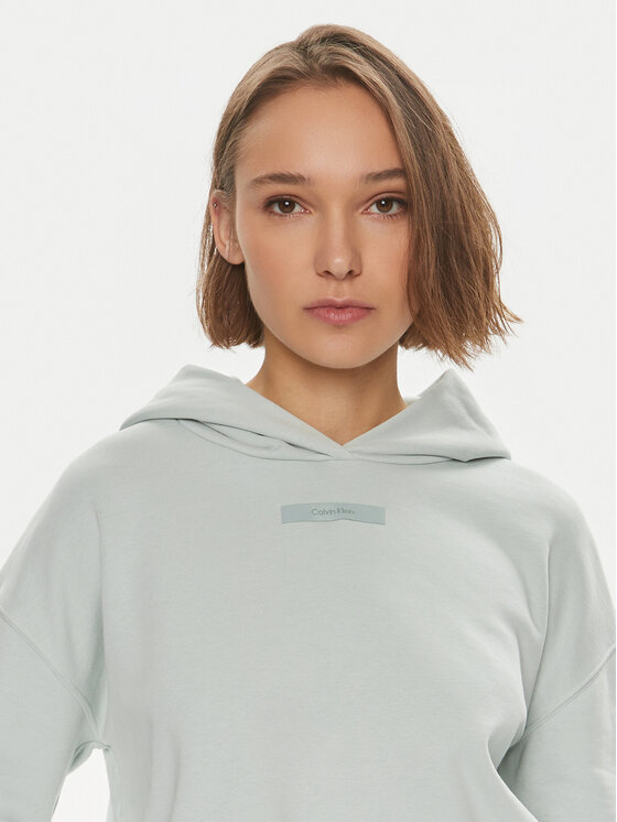 Calvin Klein Calvin Klein Majica dugih rukava Micro Logo K20K206631 Zelena Regular Fit