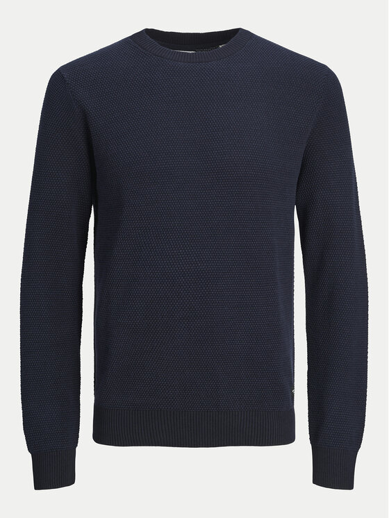 Jack&Jones Jack&Jones Megztinis Globe 12258139 Tamsiai mėlyna Regular Fit