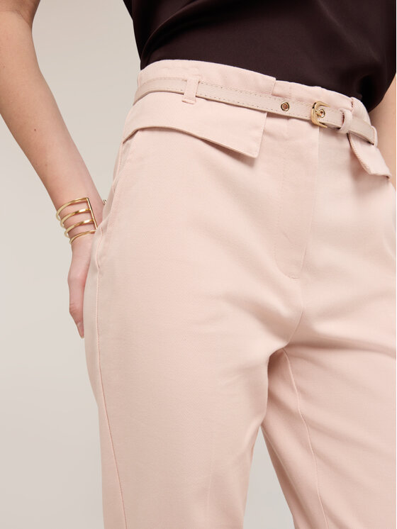 Motivi Motivi Pantaloni di tessuto P080Q004526N006 Rosa Flare Fit