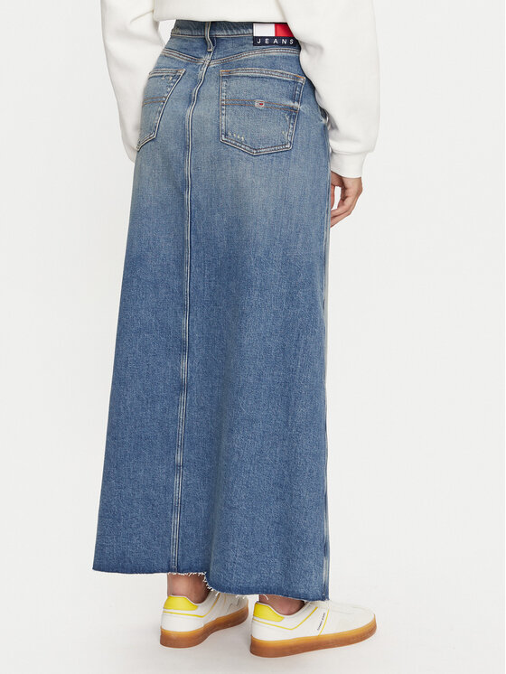 Tommy Jeans Tommy Jeans Jeans suknja Claire DW0DW19652 Plava Regular Fit