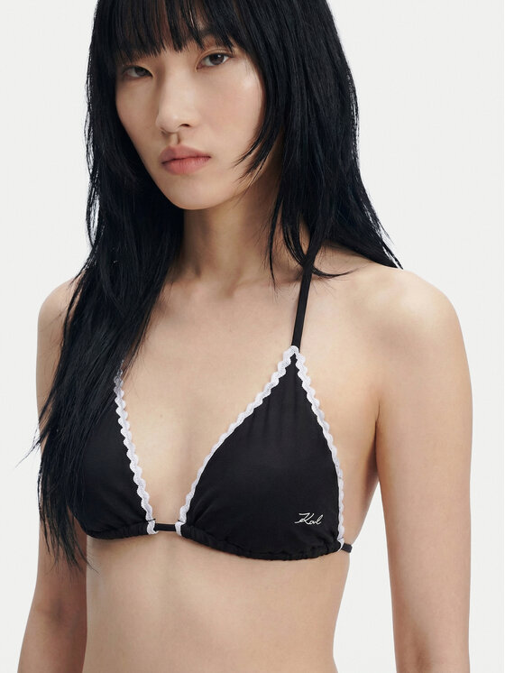 KARL LAGERFELD KARL LAGERFELD Gornji del bikini B1W46019 Črna