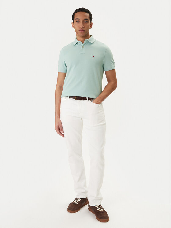 Tommy Hilfiger Tommy Hilfiger Polo majica 1985 MW0MW17770 Zelena Regular Fit