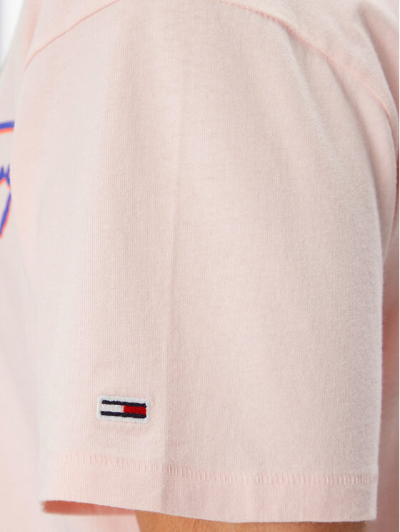 Tommy Jeans Tommy Jeans Majica Faded Graphic DM0DM20768 Roza Relaxed Fit