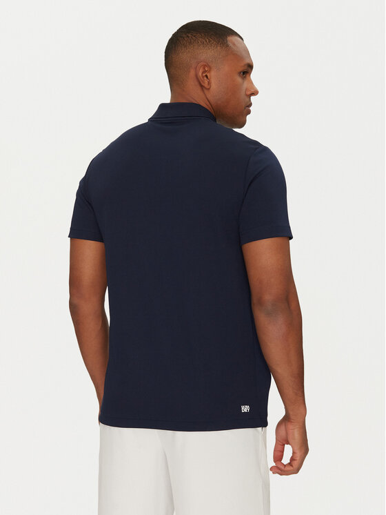 Lacoste Lacoste Тениска с яка и копчета DH8940 Тъмносин Regular Fit