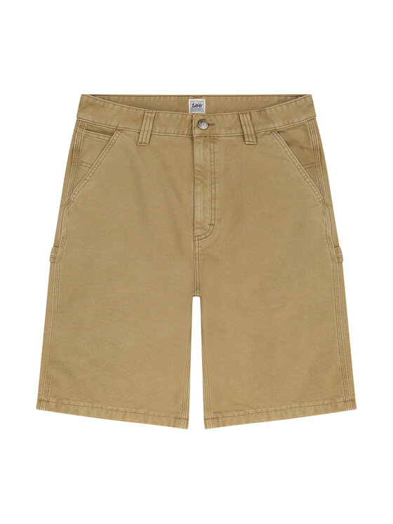 Lee Lee Szorty materiałowe CARPENTER SHORT Beżowy Regular Fit