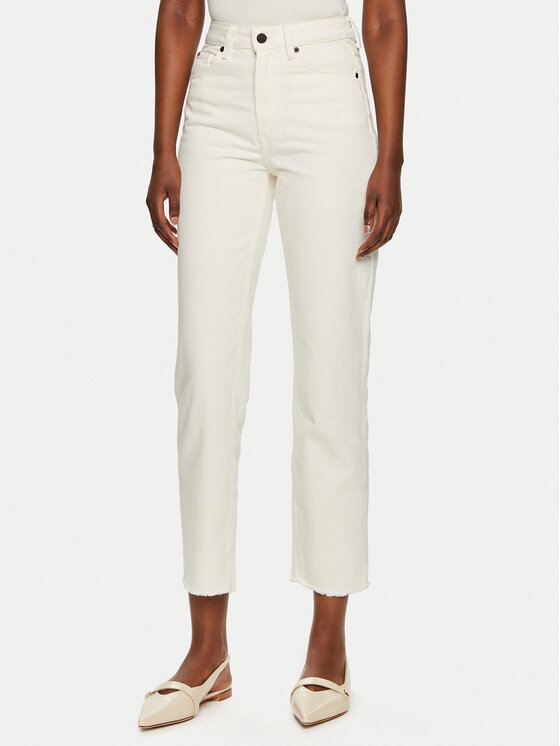 Tommy Hilfiger Džínsy Classic WW0WW40642 Écru Straight Fit
