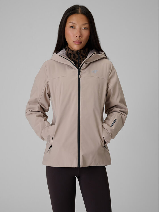 4F 4F Kurtka outdoor URBAN COMMUTER Beżowy Regular Fit