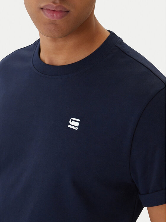 G-Star Raw G-Star Raw T-Shirt Lash R T D16396-2653-B111 Granatowy Regular Fit