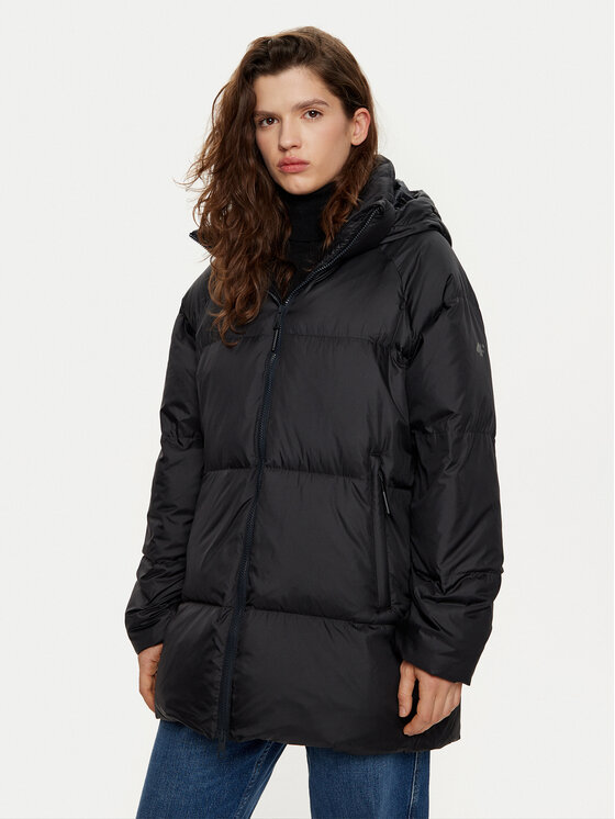 4F Vatovaná bunda 4FWAW24TDJAF466 Čierna Loose Fit