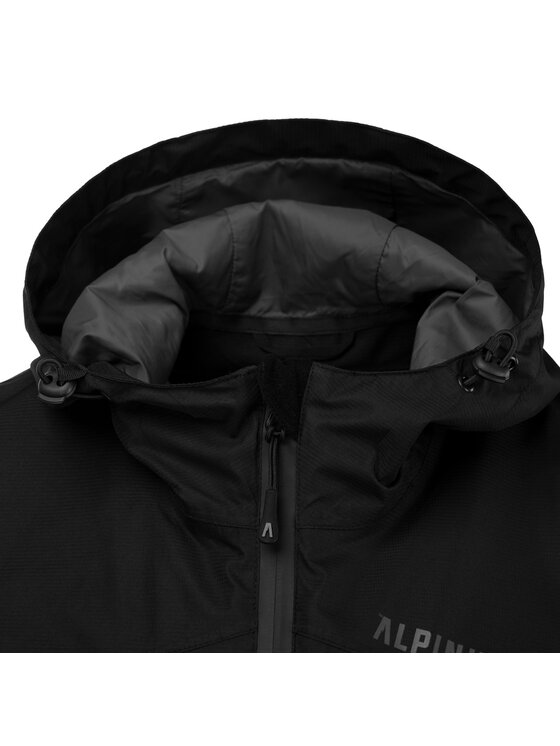 Alpinus Alpinus Kurtka przeciwdeszczowa Paterno Czarny Active Fit