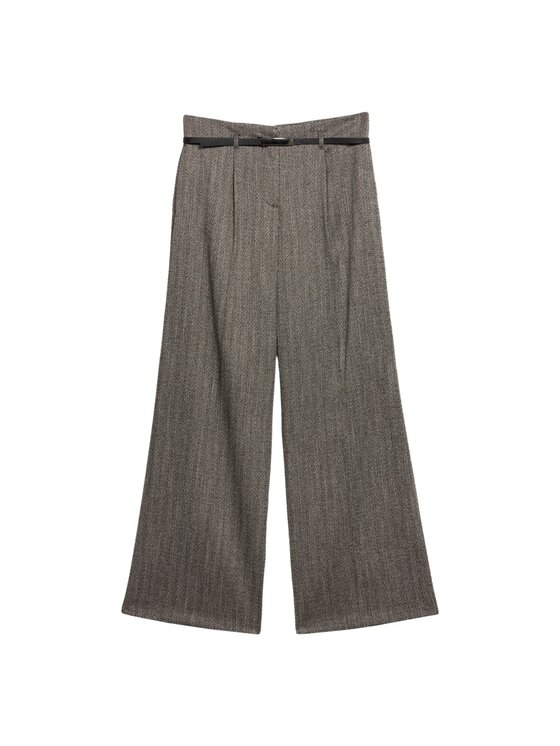 Oltre Oltre Spodnie materiałowe P00NR009188N023 Szary Over Fit