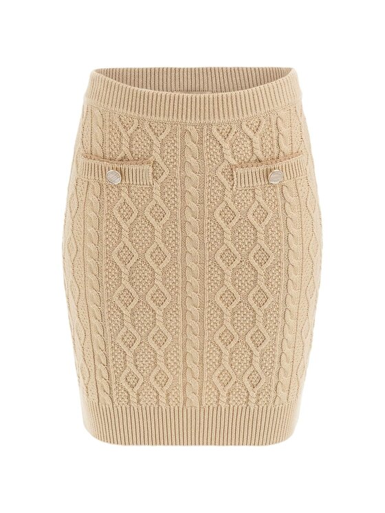 Guess Guess Sukně 164833 Béžová Classic Fit