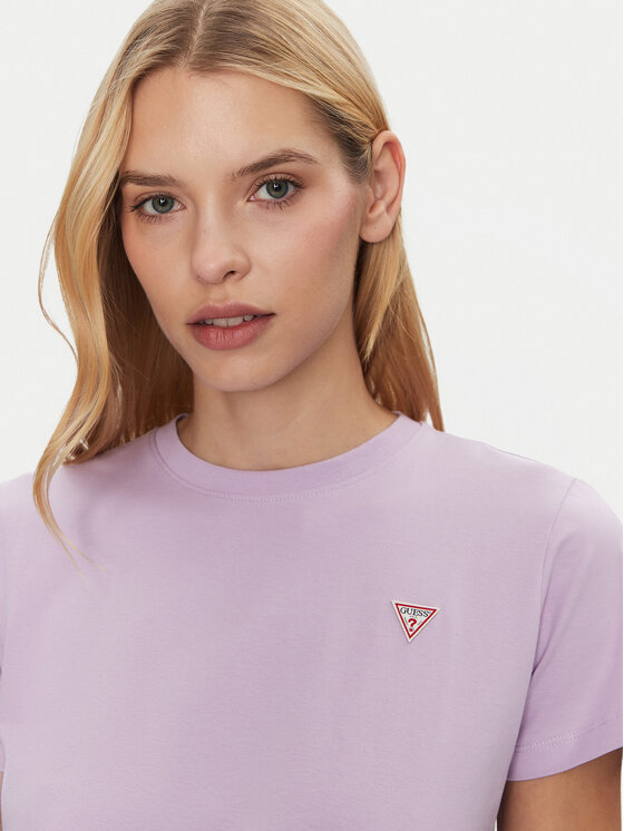 Guess Jeans Guess Jeans T-Shirt W4YI10 J1314 Fioletowy Regular Fit