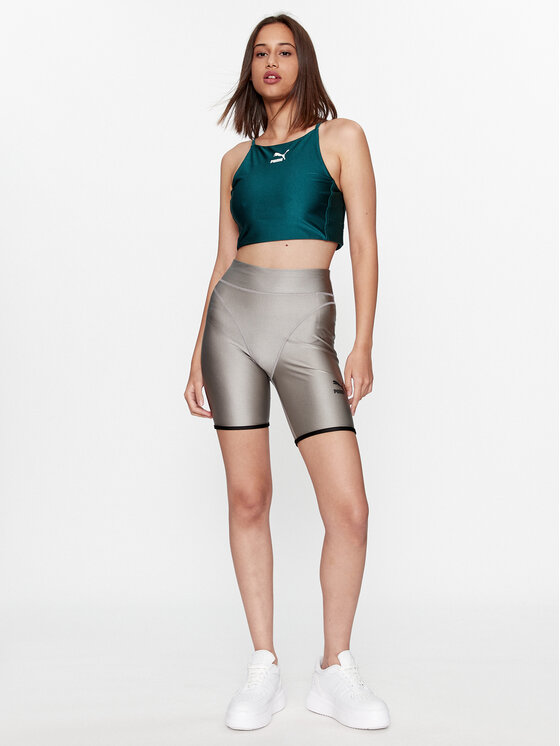 Puma Puma Marškinėliai T7 621462 Žalia Tight Fit
