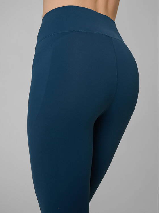 4F 4F Legginsy TRAINING Turkusowy Slim Fit