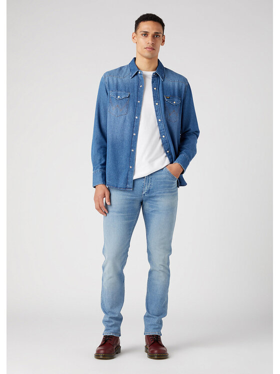 Wrangler Wrangler Jeansy 11MWZ Niebieski Slim Fit