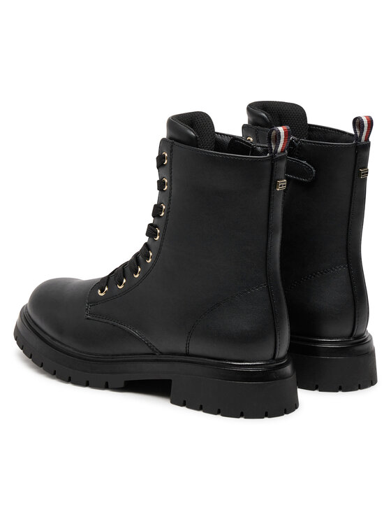 Tommy Hilfiger Tommy Hilfiger Planinarske cipele Lace-Up Bootie T3A5-33569-1351 S Crna