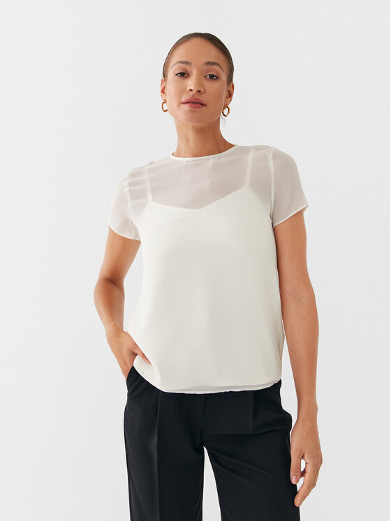 Marella Marella Särkpluus Nid 2331160833 Valge Regular Fit