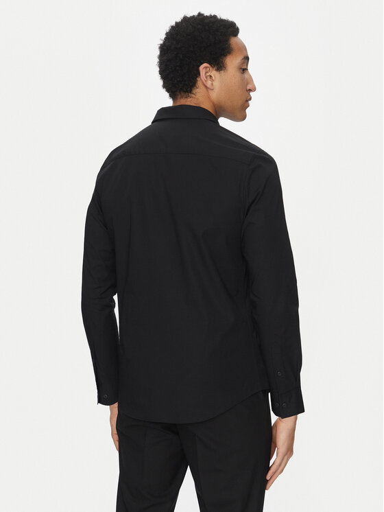 Calvin Klein Calvin Klein Cămașă LV04LB145G Negru Slim Fit
