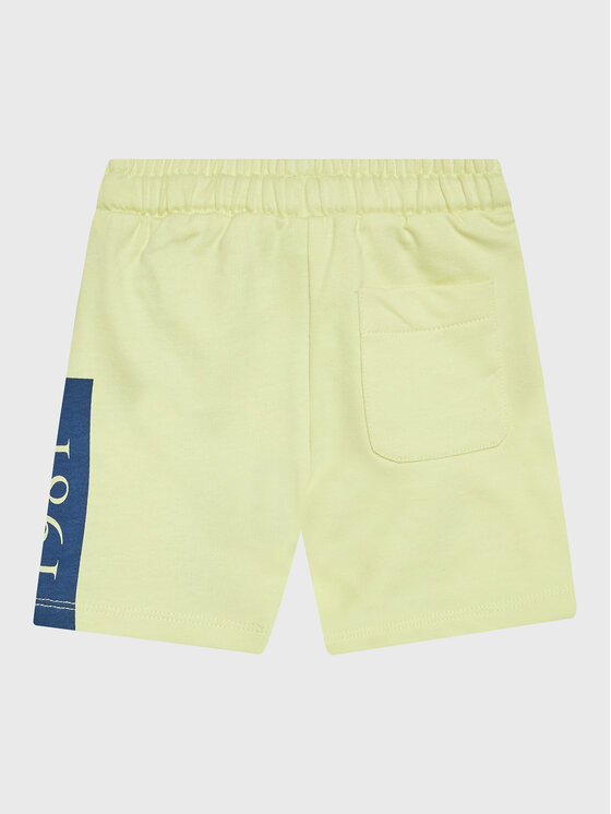 Guess Guess Szorty sportowe N3GD03 KA6R0 Żółty Relaxed Fit
