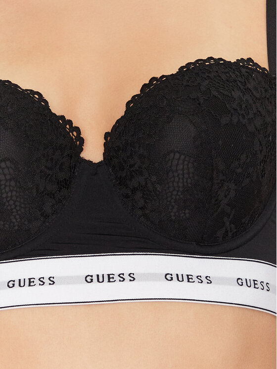 Guess Guess Pusiau dengta (balcony bra) liemenėlė O2BC06 KBBT0 Juoda