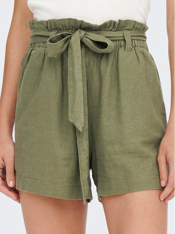 JDY JDY Szorty materiałowe Say 15225921 Zielony Regular Fit