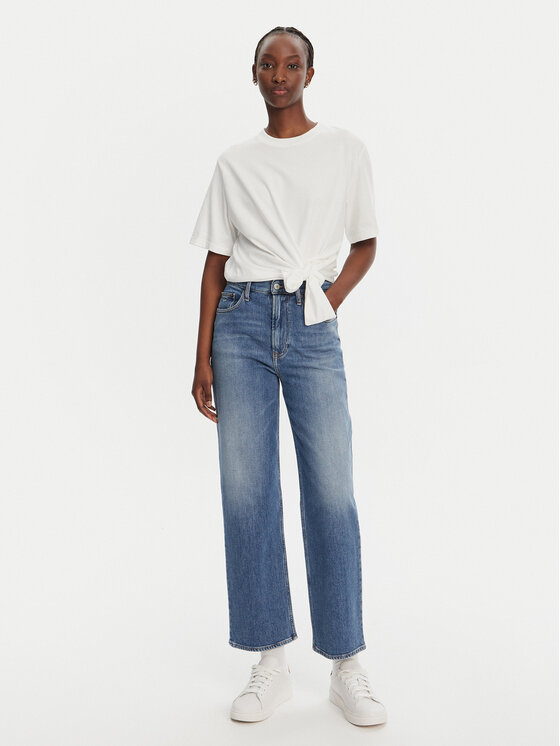 Tommy Jeans Tommy Jeans Traperice Layla DW0DW20644 Plava Straight Fit