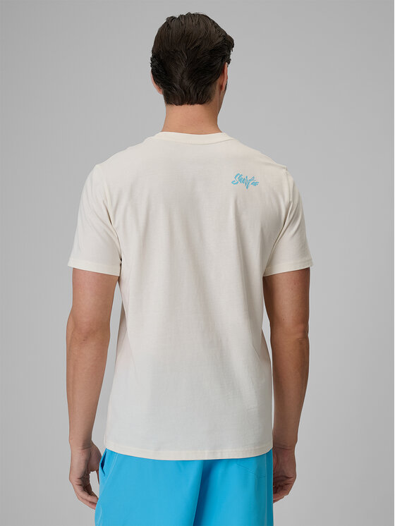 4F 4F T-Shirt CATCH THE WAVE Biały Regular Fit