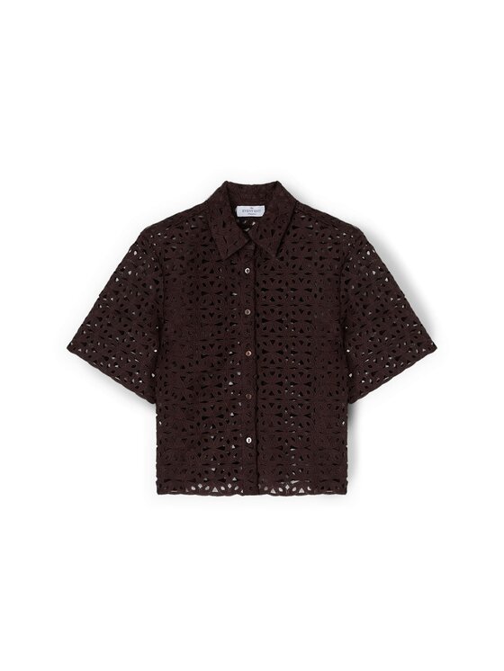 Motivi Motivi Camicia 5049Q000960N0V2 Marrone Boxy Fit