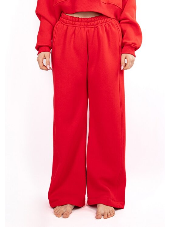DKaren Sport DKaren Sport Spodnie dresowe DK-K-B17 Czerwony Classic Fit