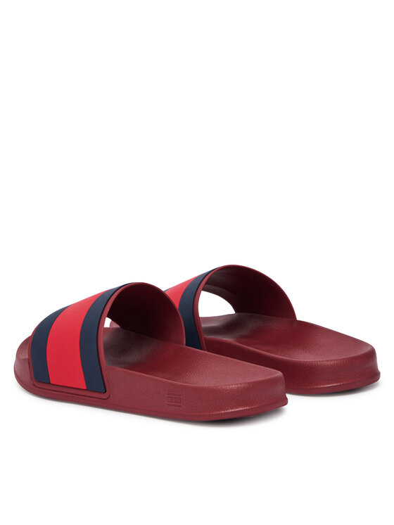 Tommy Hilfiger Tommy Hilfiger Šlepetės Core Hilfiger Flag Pool Slide FM0FM05798 Raudona