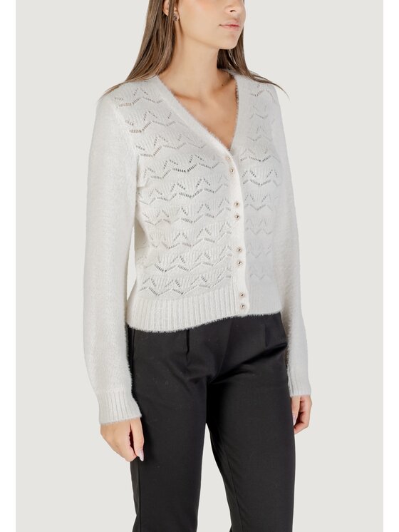 Morgan De Toi Morgan De Toi Cardigan 252-MLILY Bianco Casual Fit