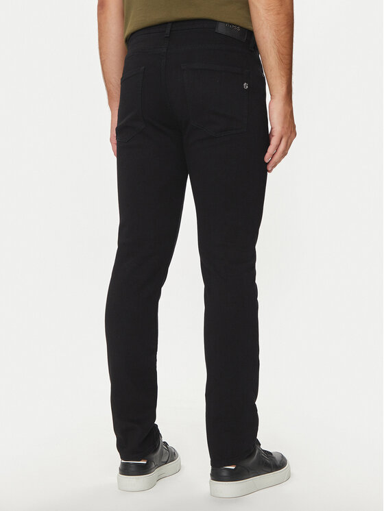 BOSS Boss Jeans hlače H-Delaware 50520837 Črna Slim Fit