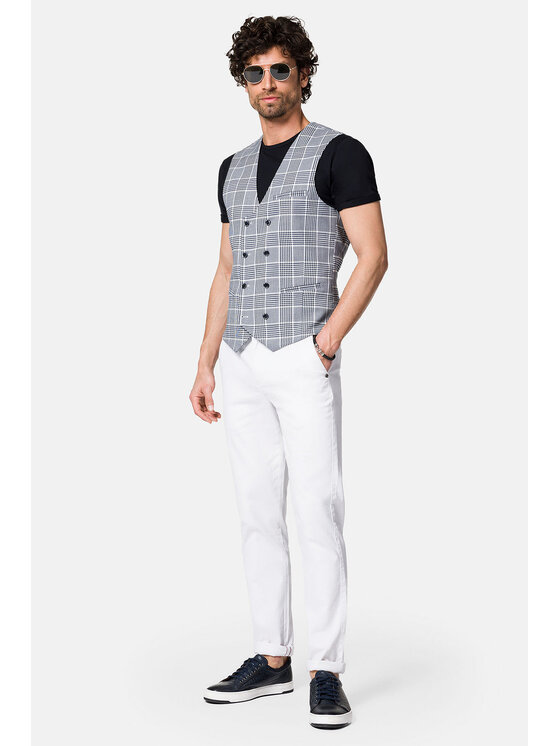 Lancerto Lancerto Kamizelka Foley KA131123000009 Szary Slim Fit