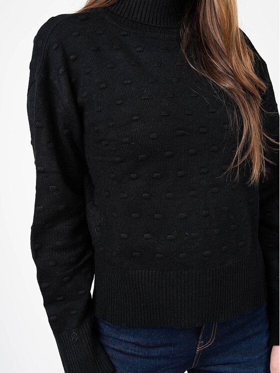 Silvian Heach Silvian Heach Πουλόβερ PGA22130LU Μαύρο Oversize